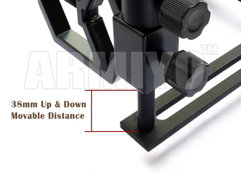 Description Picture 3 of itemArmiyo Camera Camcorder Phone Attach Spotting Scopes Sight Universal Tripod Support Mount Head Holder Hunting Accessories