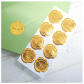 25pcs Gold Emboss