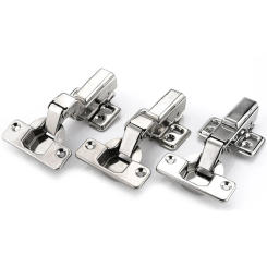 Mute Cabinet Hinges 304 Stainless Steel Brass Hydraulic Rustproof Fixed Furniture Hardware Accessories for Kitchen Cupboard Door