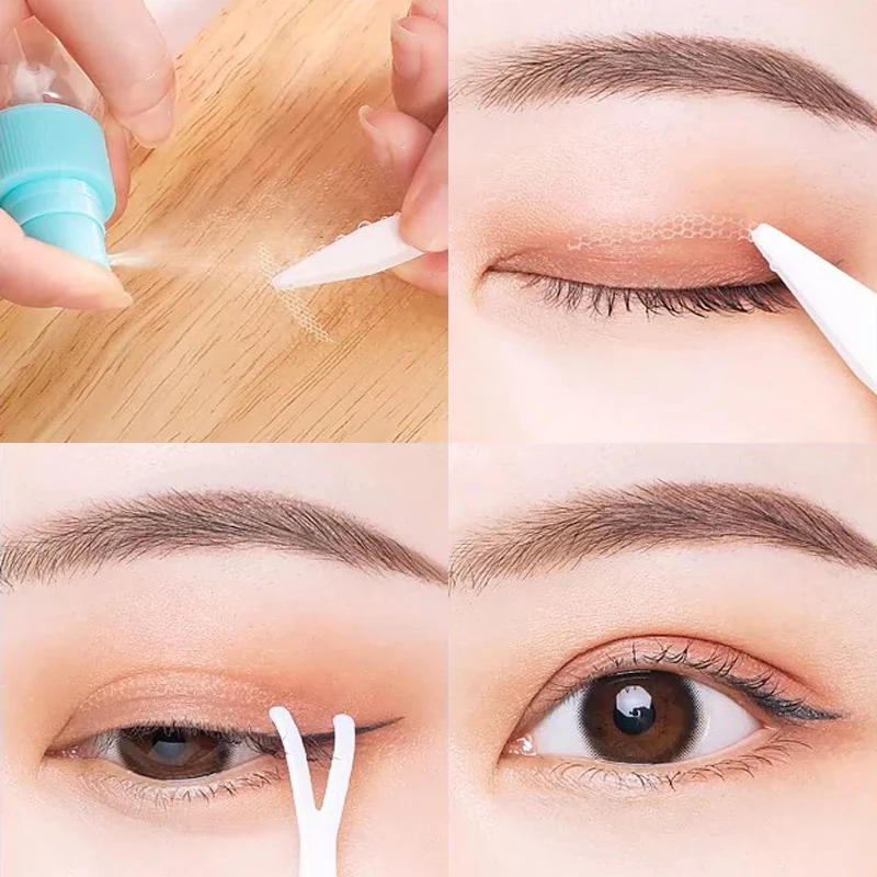 Description Picture 4 of item120pcs/bag Invisible Eyelid Sticker Lace Eye Lift Strips Double Eyelid Tape Adhesive Stickers Eye Tape Tools Lash Tape Makeup