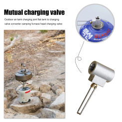 Outdoor Camping Gas Refill Adapter Valve Gas Cartridge Canister Connector Gas Stove Accessories Camping Gas Refill Adapter