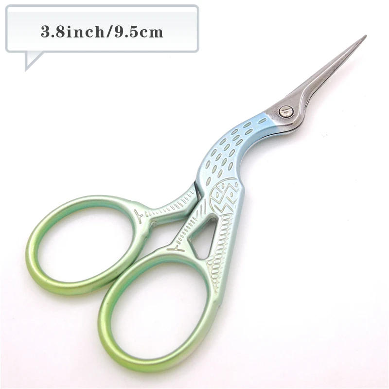 Description Picture 4 of itemCrane Mouth Scissors Retro Cross Stitch Antique Black Vintage Cute Small Sewing Scissor Fishing Thread Cutting DIY Fabric Shears