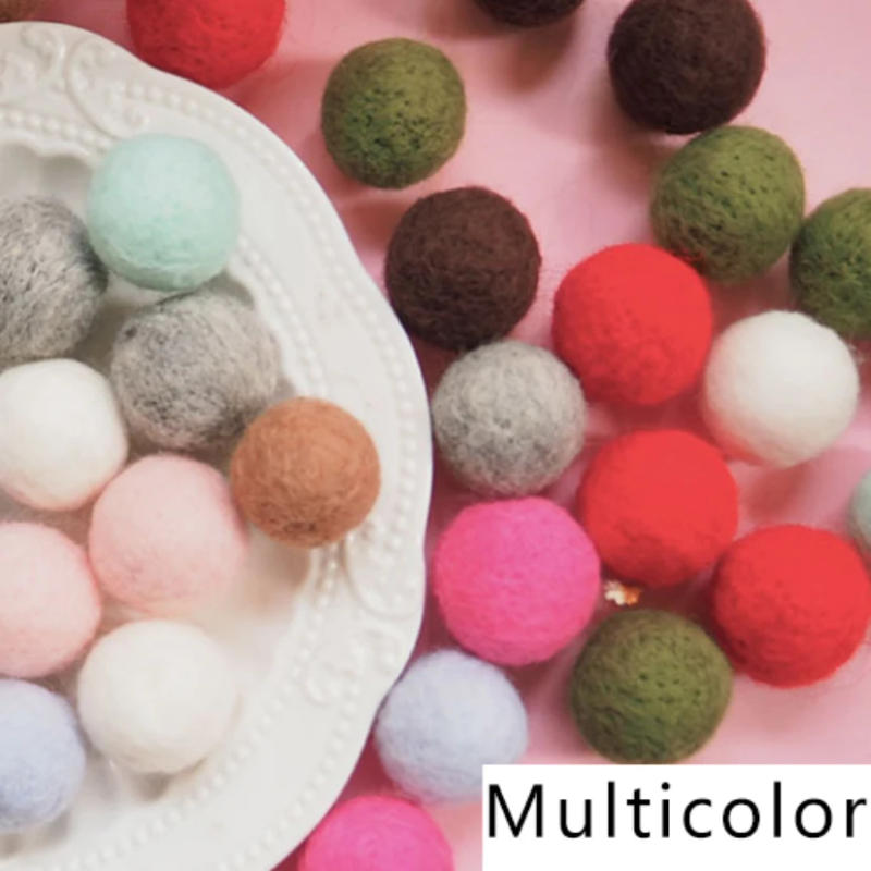 Description Picture 4 of item10Pcs/Lot 2cm Felt Balls Round Pom Poms Wool Soft Pompom Ball Furball Plush Crafts Colorful DIY Handmade Sewing Decor Supplies