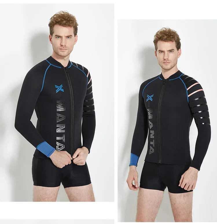 Description Picture 5 of itemDive&Sail Men's 3mm Diving Wetsuit Jackets Pants Long Sleeve Diving Suit Scuba Jump Surfing Snorkeling Wetsuits