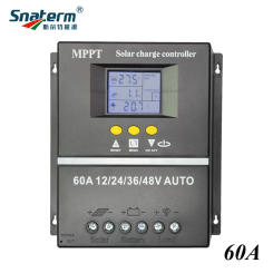 Newly MPPT PWM 100A 80A 60A 12V 24V 36V 48V AUTO solar panel charge controller Solar PV Battery Charger with LCD Display
