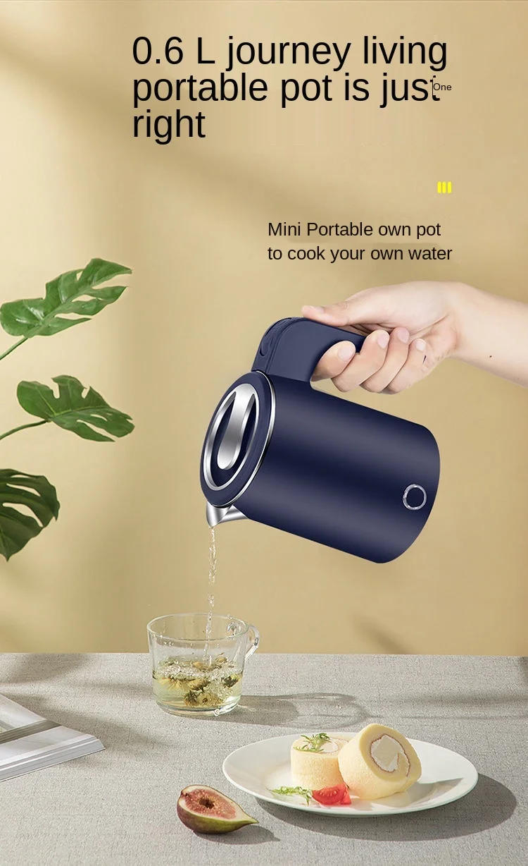 Description Picture 6 of item0.6L Mini kettle 304 stainless steel automatic power off small student dormitory low power electric kettle portable 600W