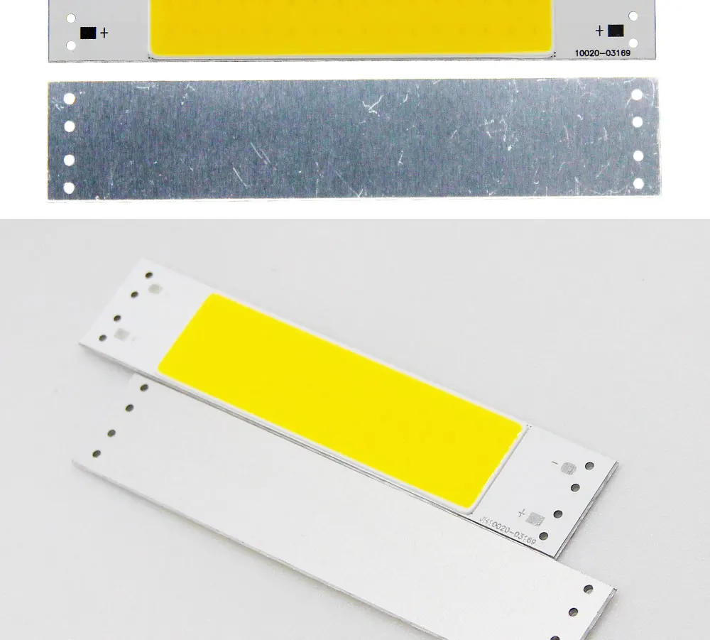 Description Picture 3 of item5PCS/Lot 100x20mm 5W 9V COB LED Bar Light Warm Cool White Color Chip for DIY Table Lamp Indoor 10CM Strip 500LM