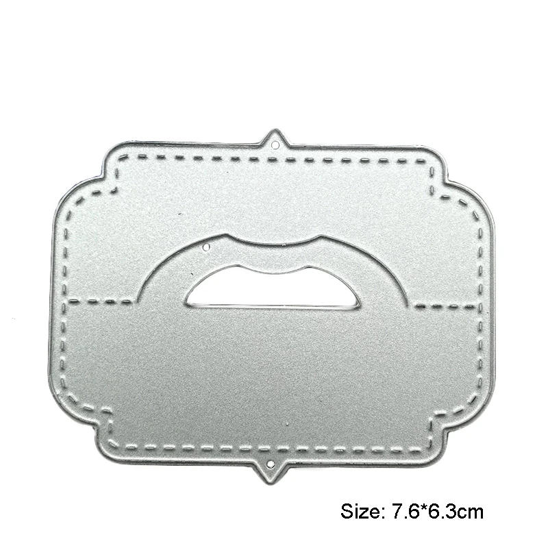 Description Picture 4 of itemCard Box Pack Bag Topper Head Handle Metal Cutting Dies Scrapbooking Stamps And Dies Embossing Paper Cards Decorative Crafts