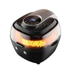 6.5L Multifunction Air Fryer Oil free Intelligent Health Fryer Pizza Cooker Smart Touch LCD Electric Fryer Kitchen Cooking Tools
