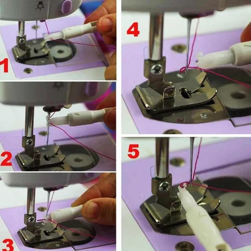 Description Picture 6 of item1Pc Hot Selling Needle Threader Stitch Insertion Tool for Sewing Machine Needle Inserter Manual Needle Threader Sewing Tool