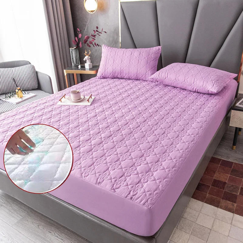 Description Picture 3 of itemSuper Waterproof Quilted Mattress Cover King Queen Size Anti-mite Air-Permeable Bed Pad Cover Not Including Pillowcase