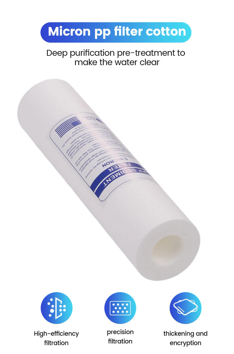 Description Picture 2 of itemHOT 10 Inch 5 Micrometre Sediment PP Cotton Water Purifier Filter Cartridge Reverse Osmosis System