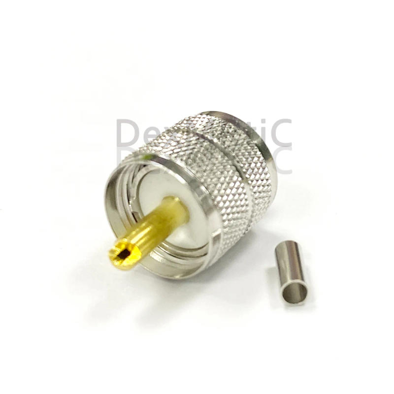 Description Picture 3 of item1PC UHF Male PL259 SO239 Female Jack RF Coax Connector For RG316 RG174 RG58 Cable Welding Terminal NEW