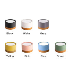 Macaron LED Downlight Dimmable 5W7W9W12W15W18W Surface Mounted Ceiling Light Interior Decoration Nordic Wood Modern Spotlight