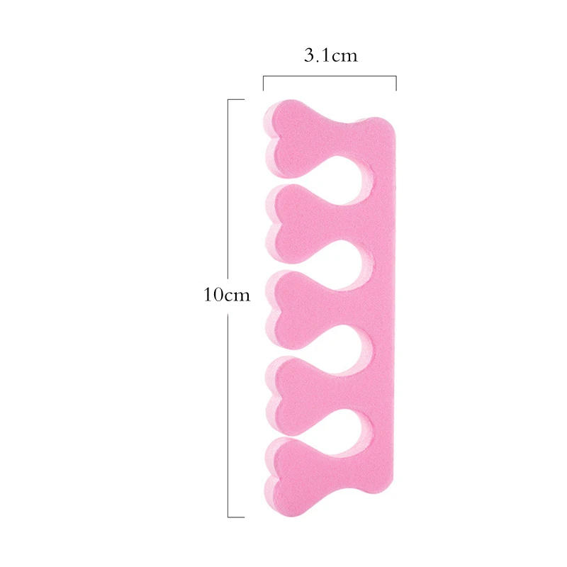 Description Picture 6 of item100/200/400pcs Nail Art Toes Separators Soft Sponge Fingers Foot Gel UV Polish Coating Painting Manicure Pedicure Tools Foam