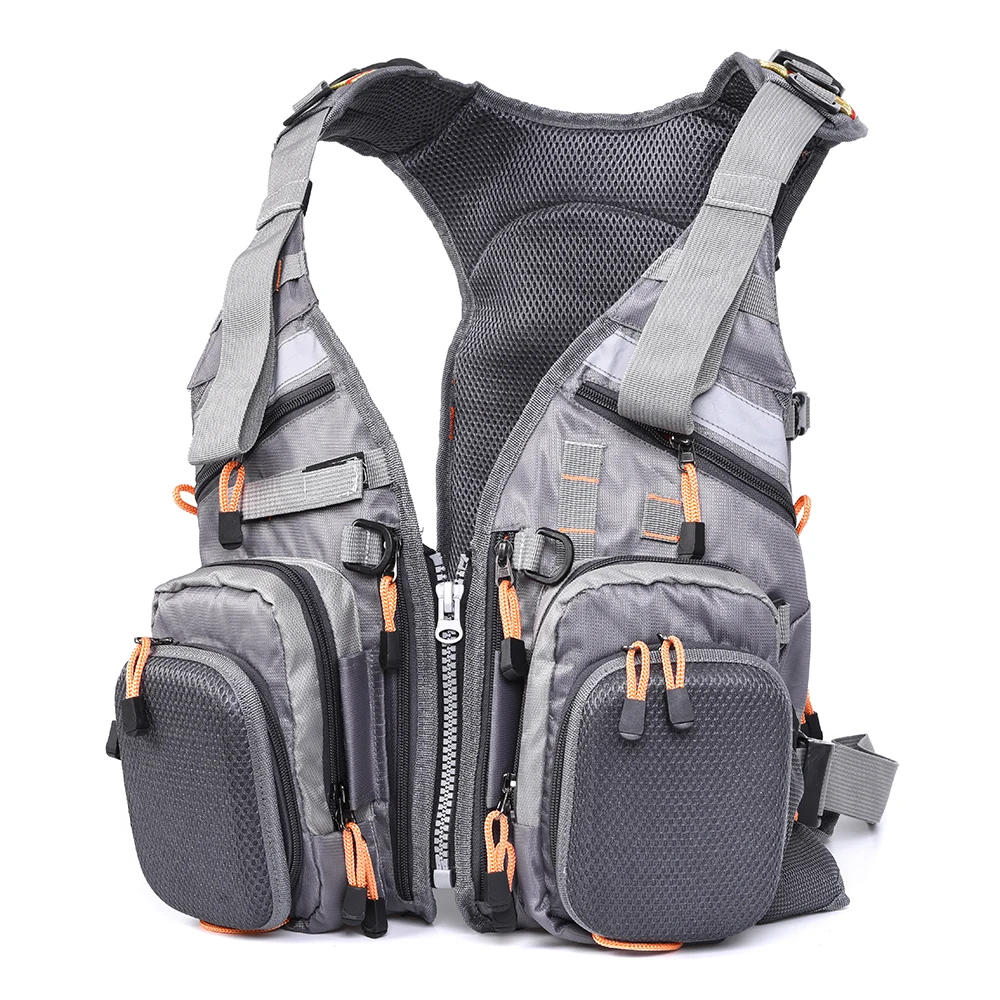 Description Picture 4 of itemMesh Fly Fishing Vest Multifunction Breathable Backpack Fishing Vest Fast Drying Lure Reel Fishing Gear Vests