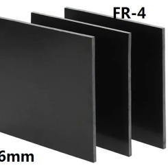 6x400x400mm black FR4 fiberglass sheet glass fibre plate GFRP GF board black epoxy plate FR-4 Insulation and anti-static sheet