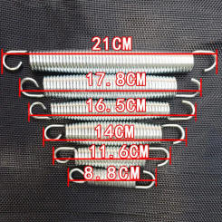 10PCS Children Trampoline springs Jgalvanized steel umping bed  stretching spring  For 4.57feet/5.51fft/6.5feet/7.01feet/8.27eet