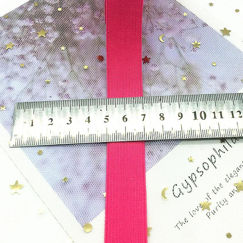 Description Picture 6 of item2/5yard 20mm Wide Flat High Elastic Band for Sewing Protective Clothes Accessories Black Thick Rubber Cord Tape Rope DIY 2cm