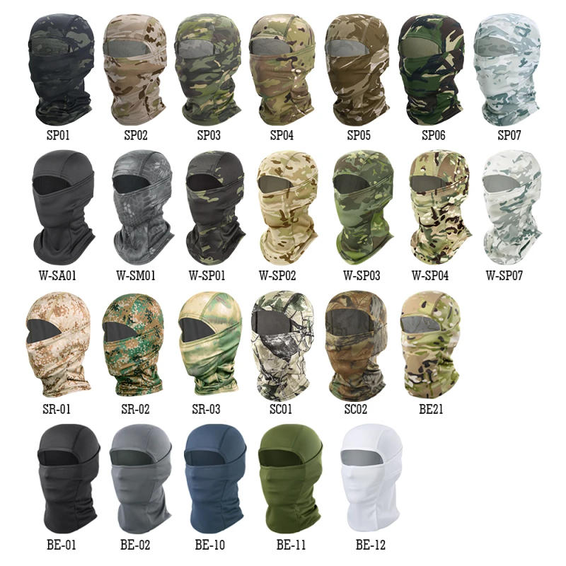 Description Picture 4 of itemCamouflage Balaclava Full Face Breathable Full Face Scarf Mask Hiking Cycling Hunting Bike Head Cover Tactical Airsoft Cap Men