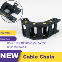 65*75 100 125 150 175 200 Nylon Plastic Transmission Cable Chain Drag Leaf Chain Towline  65 Wire Carrier