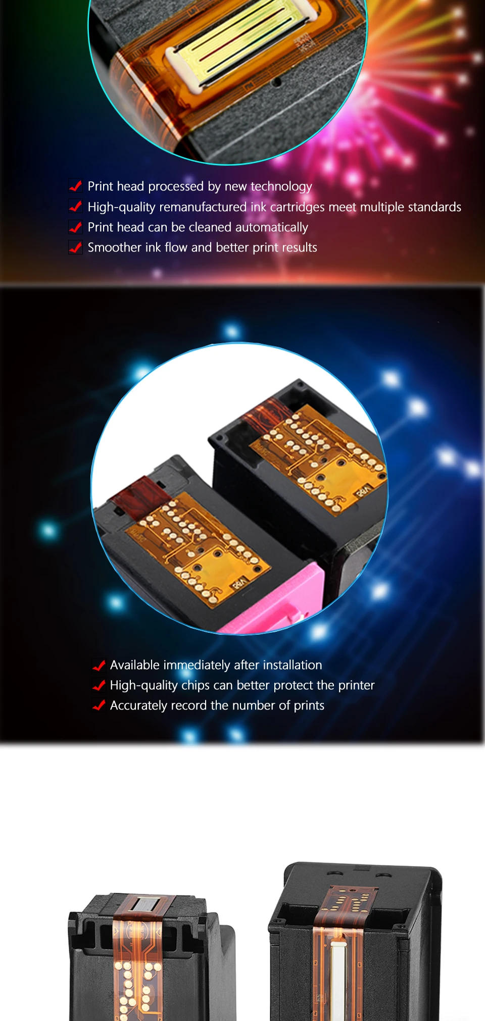 Description Picture 6 of itemDMYON 305XL Continuous Ink Supply System Compatible for HP 305XL Deskjet 2823 2700 2710 2721 2722 4120 4110 4130 1210 6010