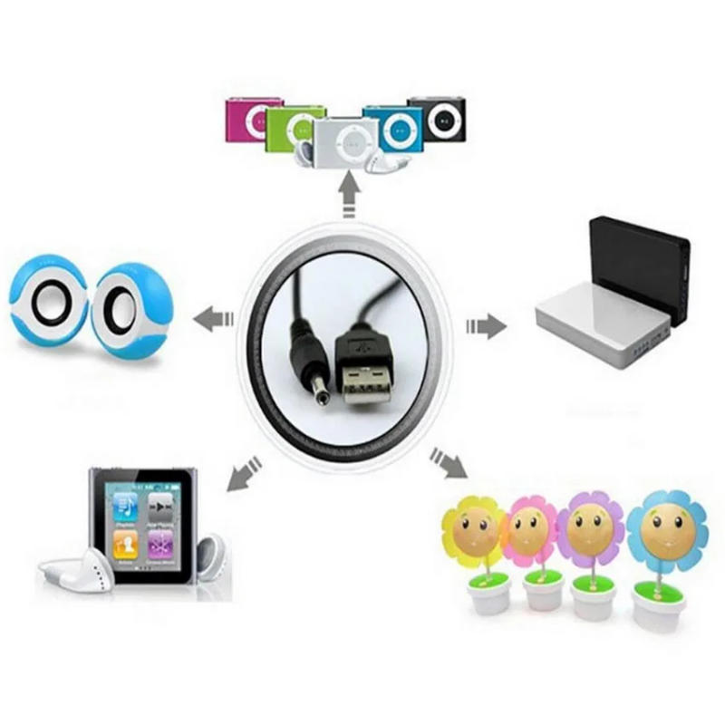 Description Picture 2 of item2PCS/Lot DC Power Adapter Plug USB Convert To 2.5*0.7/3.5*1.35/4.0*1.7/5.5*2.1 Plug With Cable Connector Power Cord