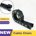 1m Transmission Chains 25x60 25*60 Plastic Towline 25 Nylon Cable Drag Chain Wire Carrier For Cnc Route