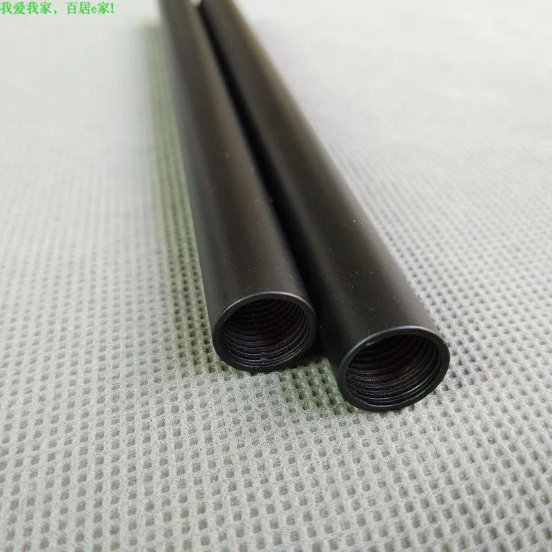 Description Picture 3 of item2pcs/lot Inner M10 Female Thread Connection Tube Screw Tube Hollow Straight Rod Retro Black Inner Tooth Tube Table Lamp DIY Part