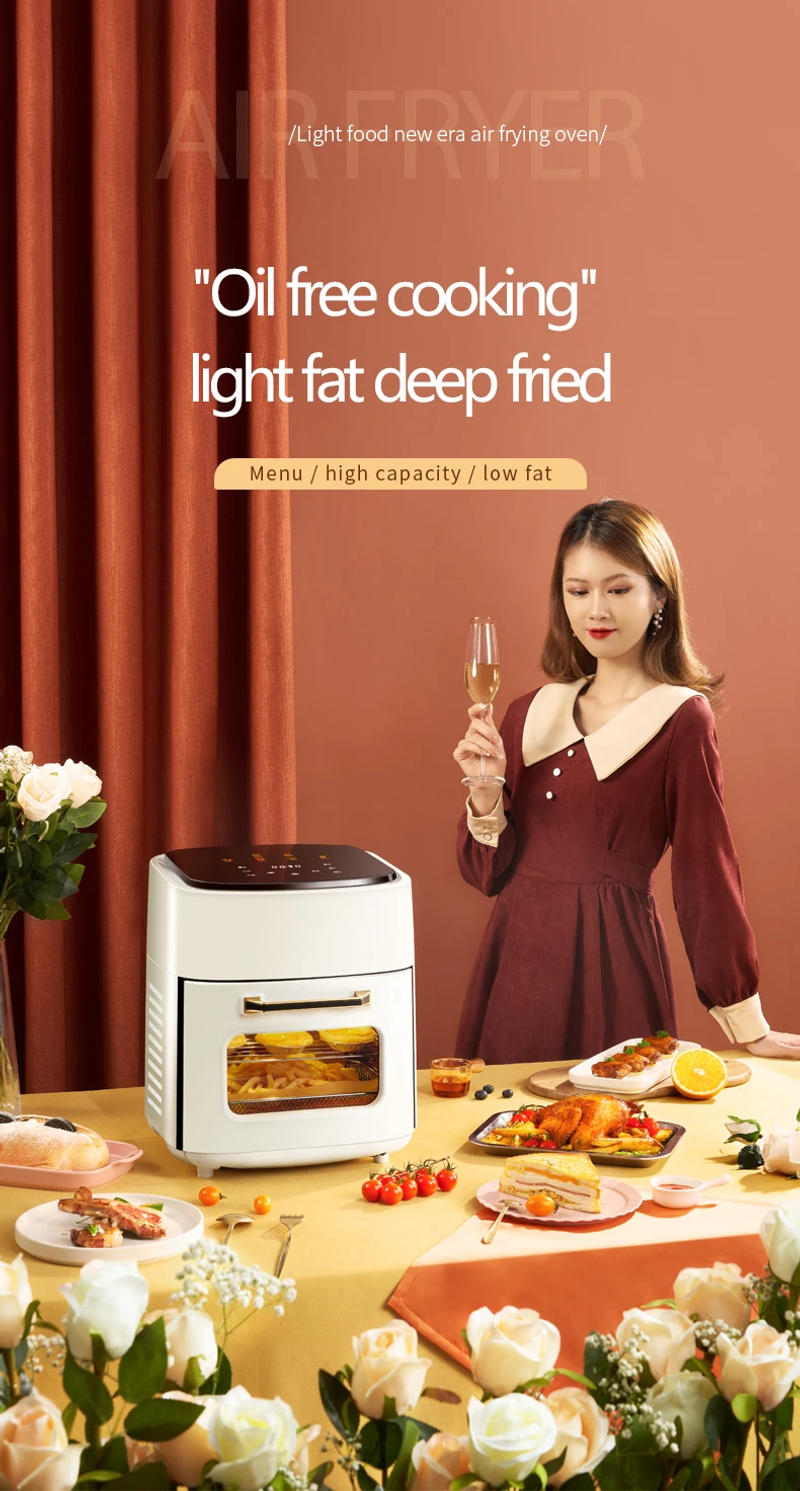 Description Picture 2 of itemHot Selling 15L Large Capacity Oil Free Electric Air Fryer Multifunction Digital Air Fryer Oven Without Oil Air Deep