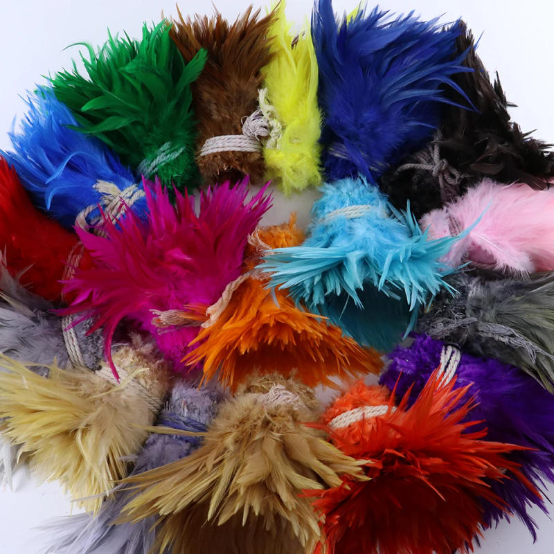 Description Picture 5 of item100pcs Natural Rooster Feathers 10-15cm Pheasant Feather for Crafts Fly fish Plume Decoration Diy Sewing Accessory