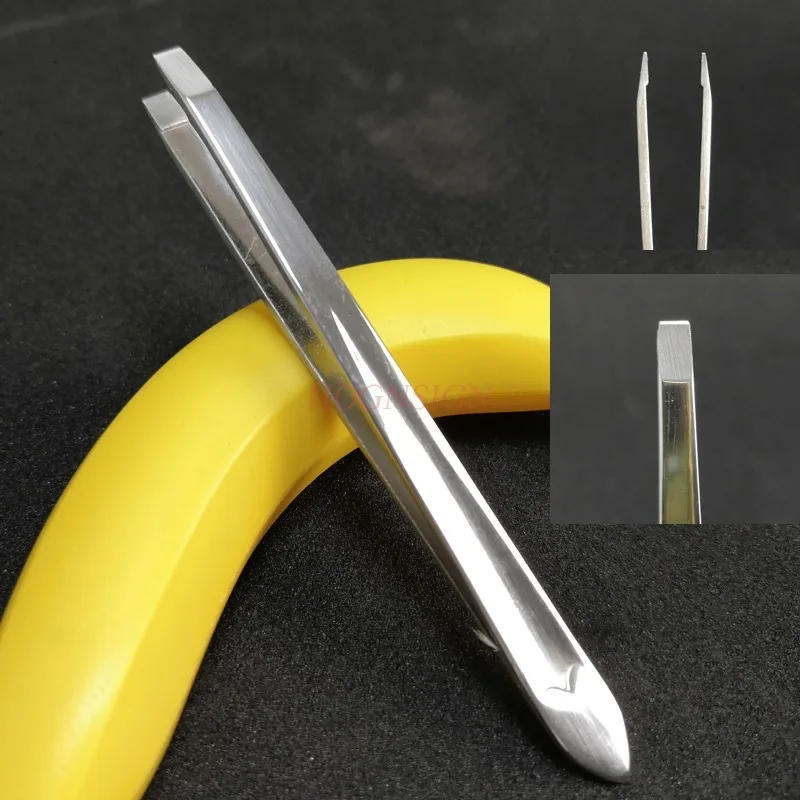 Description Picture 4 of itemRound Tip Eyebrow Tweezer tweezers Professional Female Hair Remover Clip Facial Makeup Tool False Eyelashes Beauty Stainless