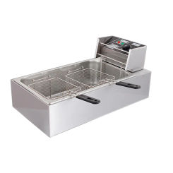 Commercial Deep Fryer Machine Single Cylinder Electric FryerLarge Capacity Electric Fryer Fried Skewers Snack Equipment