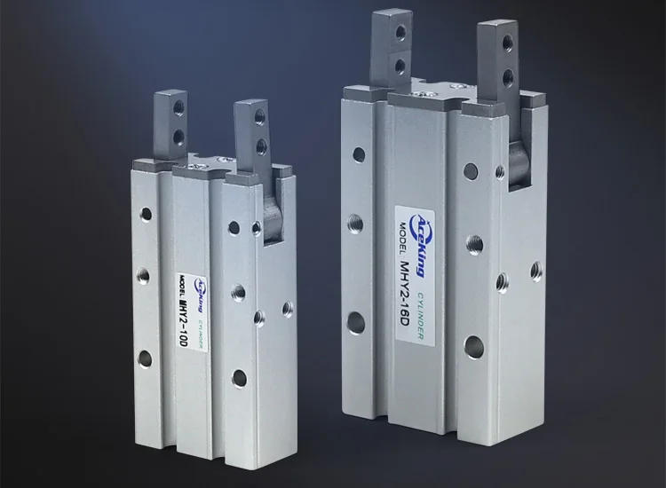 Description Picture 2 of itemPneumatic Finger Cylinder with 180-degree Opening Air Lock Jaw MHY2-10d MHY2-16d MHY2-20d MHY2-25d