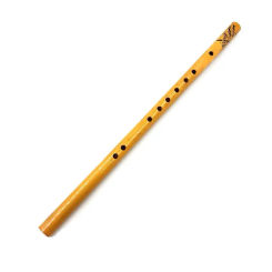 1pc 44CM Chinese Traditional 6 Hole Bamboo Flute Vertical Flute Musical Instrument for Beginner Education Toys
