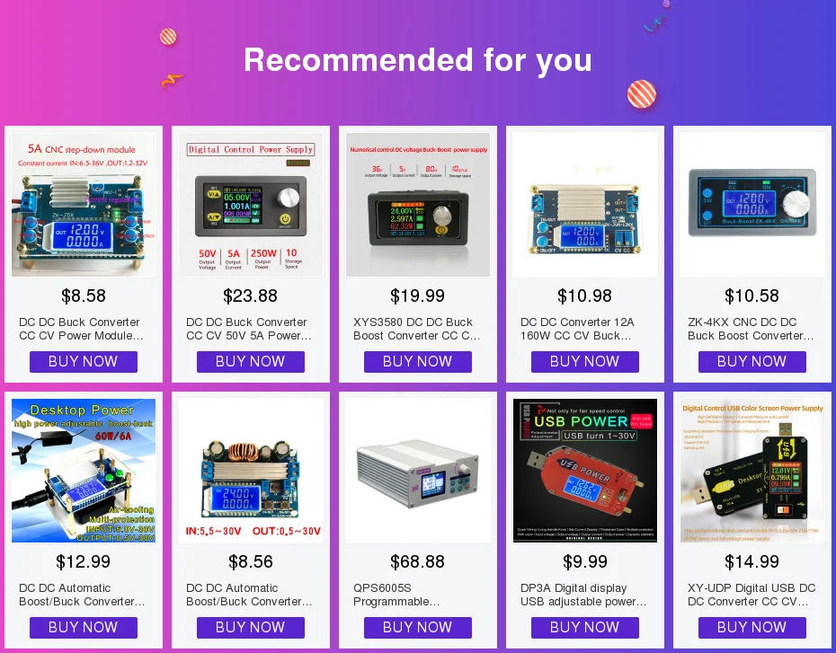 Description Picture 2 of itemDC DC Buck Converter CC CV Power Module 1.2-32V 5A Adjustable Regulated power supply Voltmeter ammeter