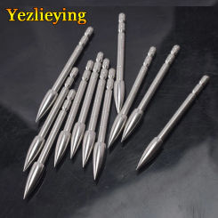 Stainless Steel Arrow Head, Target Point ID 4.2mm OD 5.6mm Carbon Shaft, Archery Hunting Bow, 80 100 120 150 Grain, 12Pcs