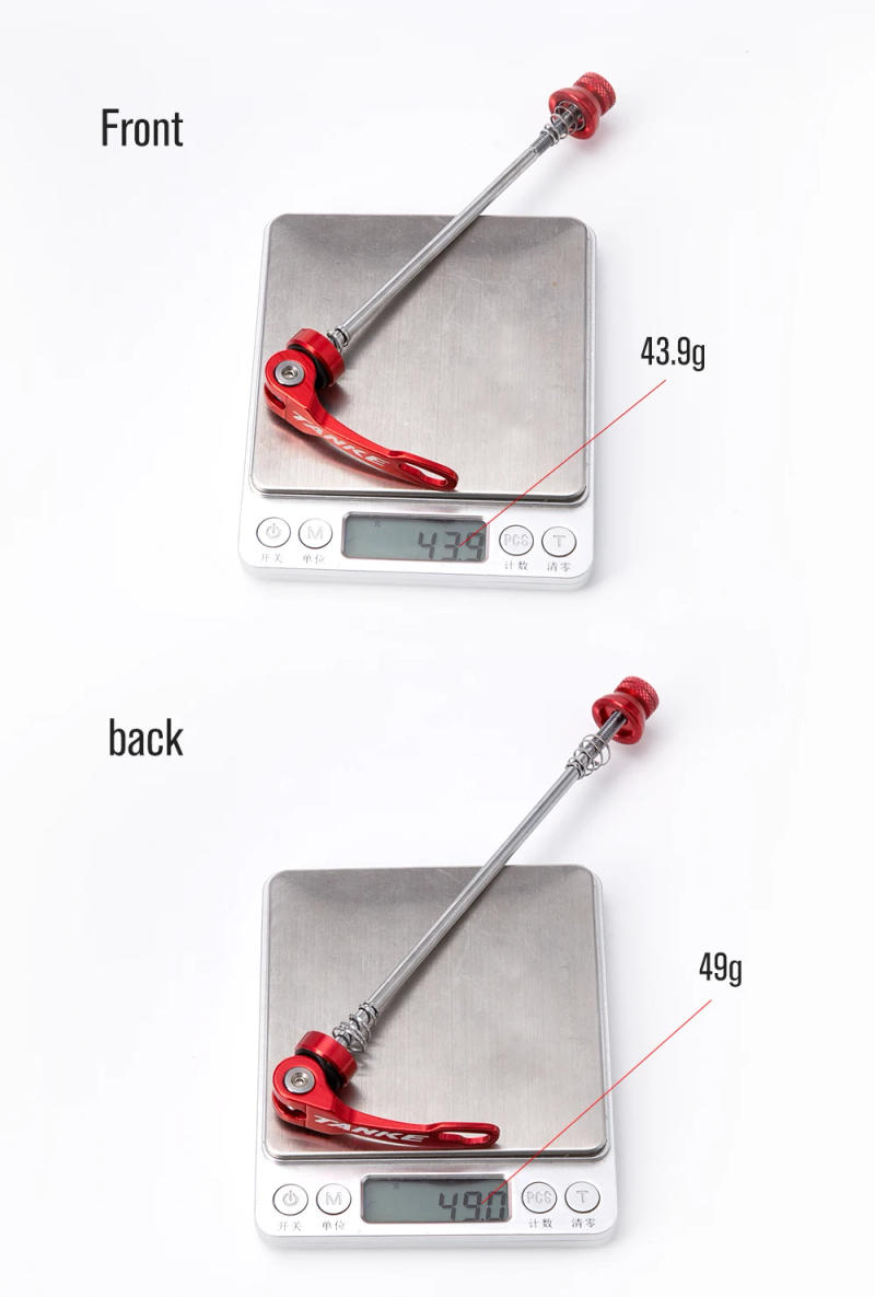 Description Picture 4 of itemTANKE Bicycle Quick Release Bolt Hub Skewers Lever Axle Road Mountain Bike Replacement Cycling Parts For Front 100mm Rear 135mm