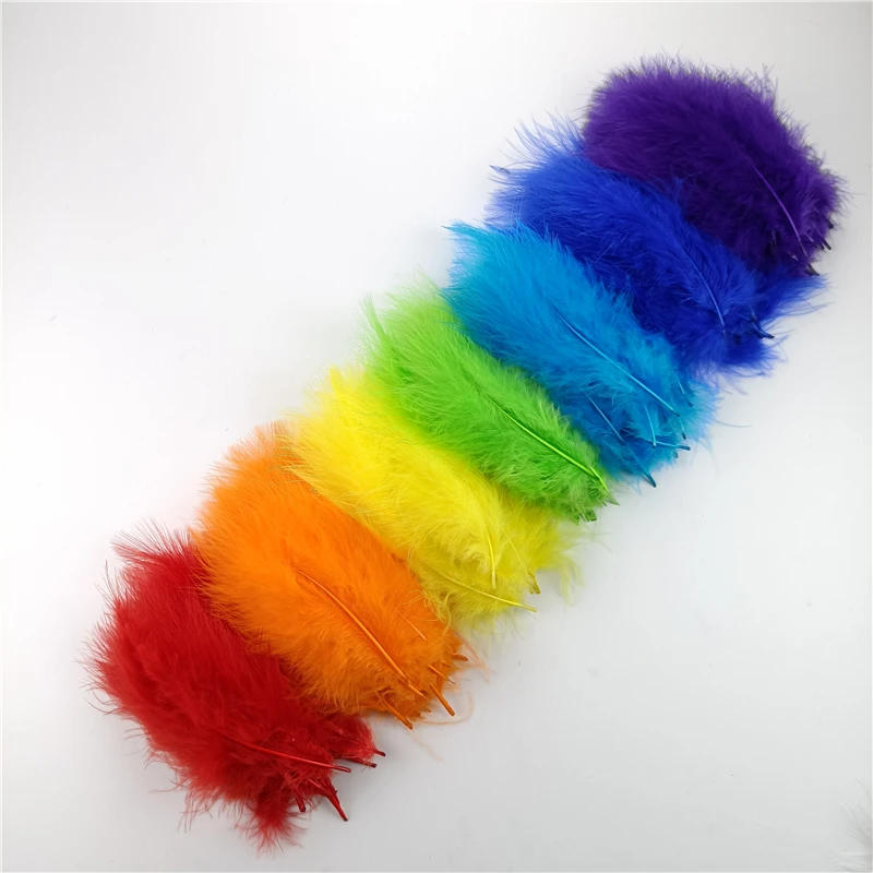 Description Picture 6 of item100Pcs/Lot 10-15cm Natural Turkey Marabou Feathers for Crafts Handicraft Jewelry Creation Accessories Wedding Party Decoration