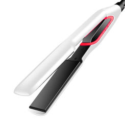Kemei Hair Straightener Curler Flat Iron Negative Ion Hair Straighting Curling Iron Tourmaline Ceramic Heating Plate LCD Display