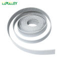 LUPULLEY  White PU Polyurethane Material Opening Belt XL15mm Open-Ended Transmission Rubber Belts Customized Size Opened Belts