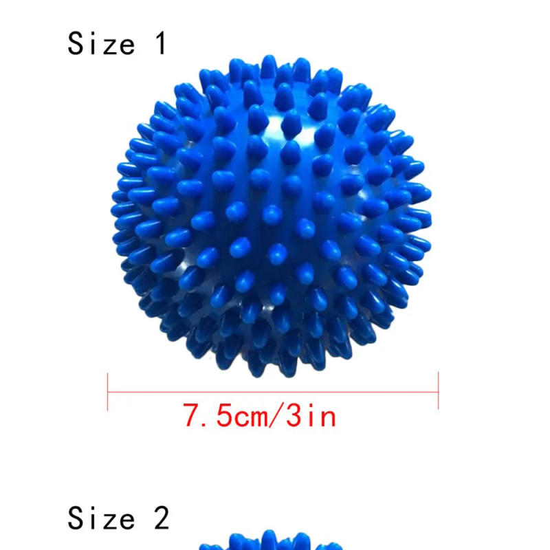 Description Picture 3 of item7.5cm PVC Musle Roller Ball Spinal Massage Relieve Sore Muscle Yoga Fitness Hand Training Physiotherapy Anti-Stress Ball Fitball
