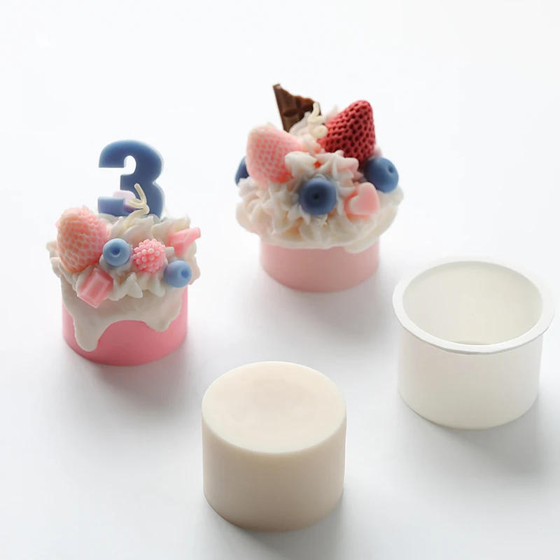 Description Picture 5 of itemSmall Cake Mold for Candle Making, Handcraft Soap Making Tool, DIY Scented Candles Silicone Mould, Crystal Epoxy Decor Mold