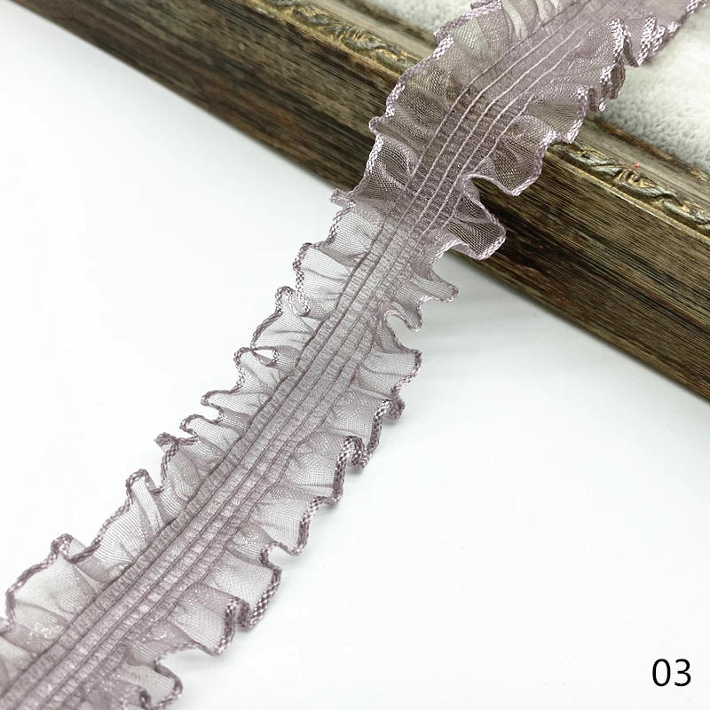 Description Picture 5 of item1 yard 30mm Elastic Hair Band Ribbon Lace Sewing Trim Handmade Ribbon DIY