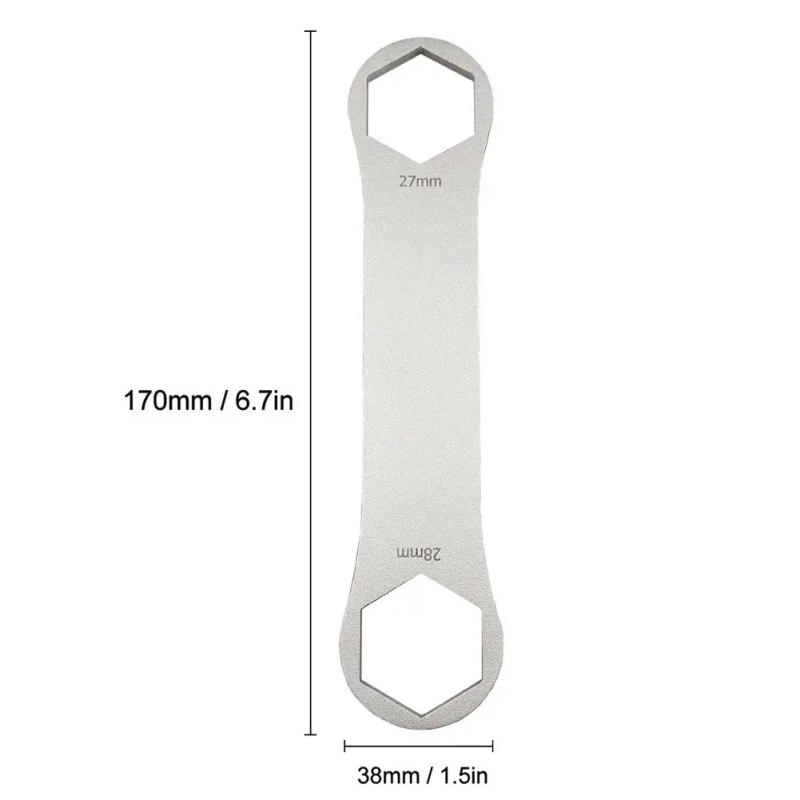 Description Picture 5 of itemProfessional Bicycle Suspension Fork Wrench 8T 12T Bike Repair Tool 24/26/27/28/30/32mm MTB Road Bike Spanner Repair Wrench