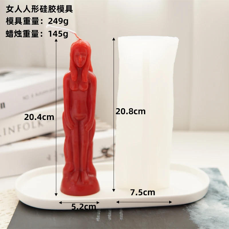 Description Picture 6 of itemFashion DIY Men's and Women's Body Statues Silicone Candle Mold 3D Couple Craft Plaster Resin Soap Making Kit Home Decor Gift