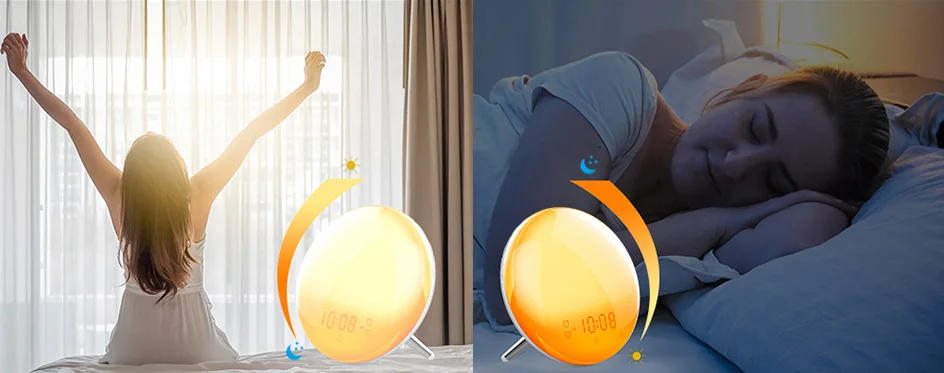 Description Picture 3 of itemWiFi Tuya Smart Life Wake Up Light Alarm Clock Wireless Remote Control Sunrise Sunset Simulation 4 Alarm Clock Alexa Google Home