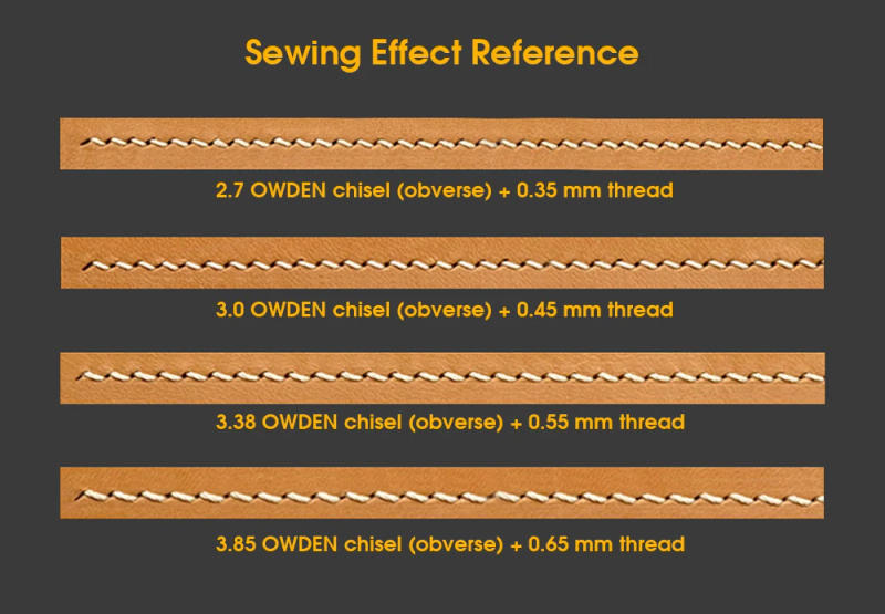 Description Picture 5 of itemOWDEN 25 Color 0.35mm 0.45mm 0.55mm 0.65mm Leather Round Waxed Thread Polyester Leather Craft Sewing Line