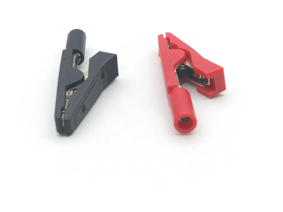 Description Picture 2 of item100pcs brass Alligator clip FOR 2mm BANANA PLUG test probe connector adapter