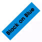 Black on Blue